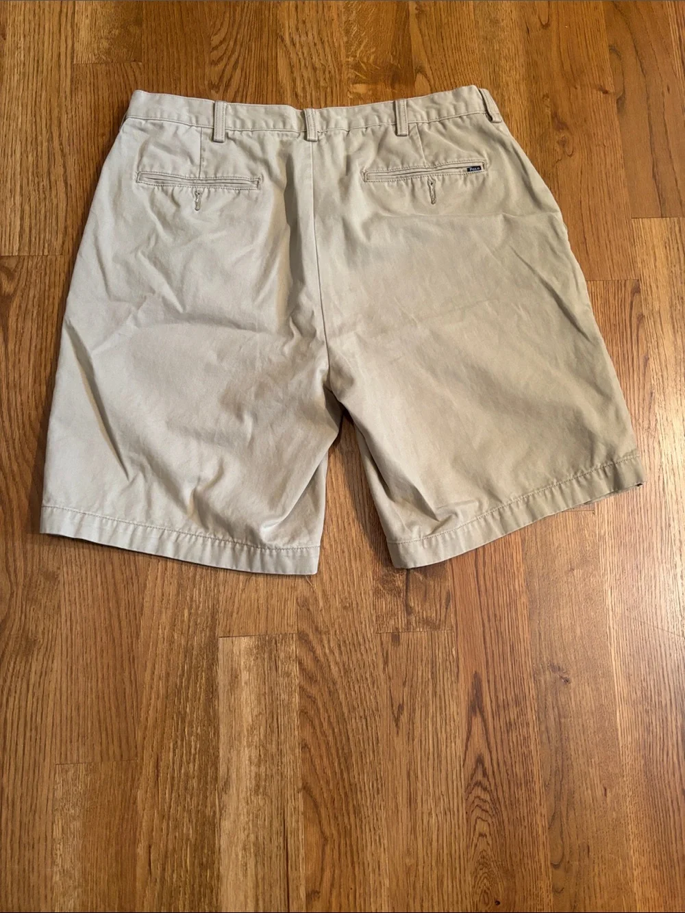 Polo by Ralph Lauren Beige Flat-Front Men’s Shorts